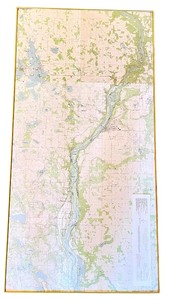 lot 19 image: St. Croix Valley Framed Map