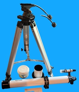 lot 87 image: Meade Multi-Coated Telescope with Robust Tripod and Accessories