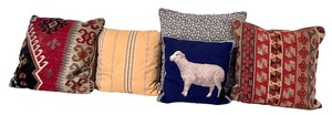 lot 38 image: Collection of Decorative Throw Pillows in Assorted Patterns and Colors