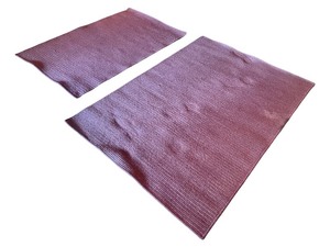 lot 71 image: Pair of Woven Purple Rectangular Accent Rugs