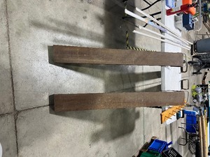 lot 8 image: SET OF FORKLIFT FORK EXTENTIONS 5FT