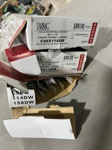 lot 162 image: 3 BOXES OF #6 X 1-14 COLLATED DRYWALL SCREWS