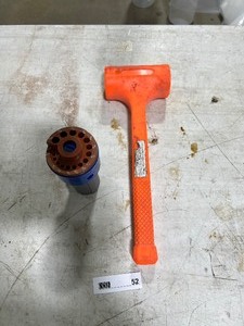 lot 52 image: DRILL BIT HOLDER & DEAD BLOW HAMMER