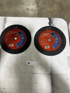 lot 67 image: QTY 2 - 10 DIABLO METAL CUT OFF WHEEL