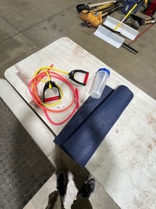 lot 169 image: WORKOUT BANDS & MATT