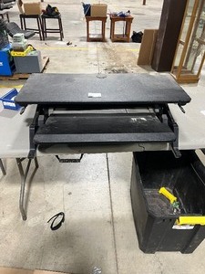 lot 182 image: DESKTOP STANDING ADJUSTABLE DESK