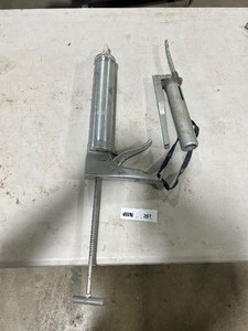 lot 207 image: 1 LARGE & 1 SMALL GREASE GUN