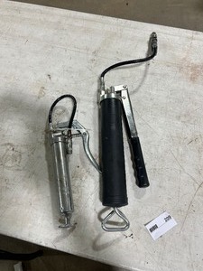 lot 209 image: 1 LARGE & 1 SMALL GREASE GUN