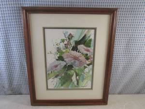 lot 42 image: (A-4) Framed Watercolor Painting by...