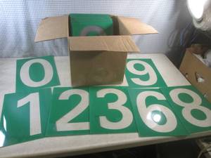 lot 102 image: (EC1) Large Sign Numbers 13 x 9 1...