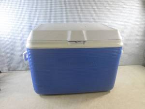 lot 106 image: (EW4) Rubbermaid Cooler with Drain ...
