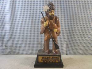 lot 118 image: (CNTR) Hand-Carved Wooden Frontiers...