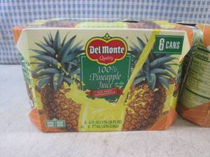 lot 140 image: (B-3) 2- 6-Packs of Del Monte 100% ...