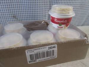lot 143 image: (C-1) 6 Single Serve Campbells Tom...