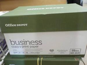 lot 13 image: Office Depot 5000 Sheets White 8 1...