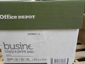 lot 14 image: Office Depot 5000 Sheets White 8 1...