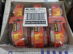 lot 24 image: 6 Rolls 3M Scotch Moving and Storag...