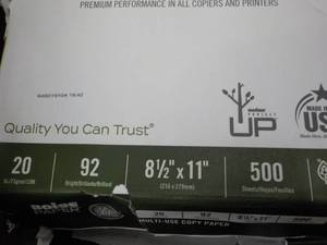 lot 36 image: 3500 sheets Boise 8 1 2x 11 White...