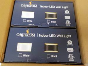 lot 129 image: 2 OBJEXOM Indoor LED Wall lights...