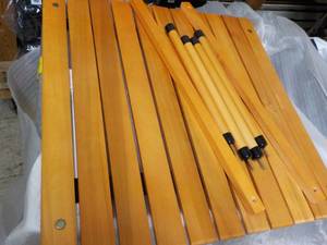 lot 147 image: Collapsible 27 Square Table in a c...