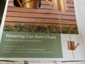 lot 177 image: Watering Can Rain Chain...