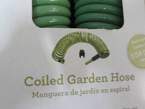 lot 183 image: Gardenline Coiled Garden Hose...