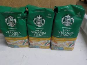 lot 224 image: 3 Starbucks Decaf Veranda Blend 12 ...