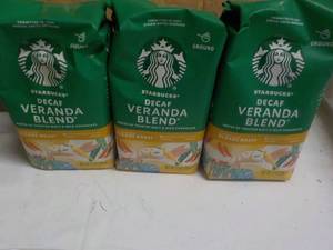lot 225 image: 3 Starbucks Decaf Veranda Blend 12 ...