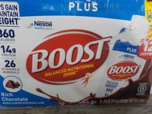 lot 230 image: 12 ctns Boost Rich Chocolate Drink...