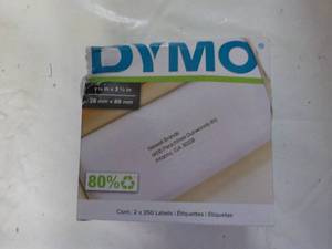 lot 60 image: DYMO White Address Labels...