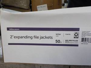 lot 61 image: Office Depot 2 Expanding File Jack...