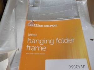 lot 89 image: Office Depot Hanging Folder Frame...