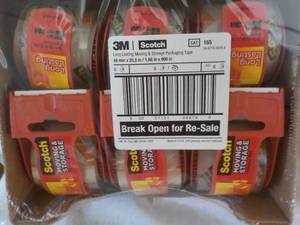 lot 97 image: 6 pack 3M Scotch 2 x 800 Moving a...