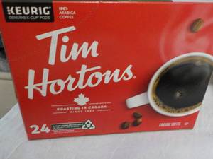 lot 268 image: Tim Horton 24 pods Ground Coffee...