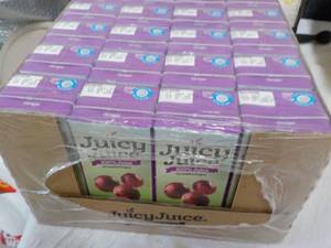 lot 283 image: 32 pack Grape Juicy Juice...