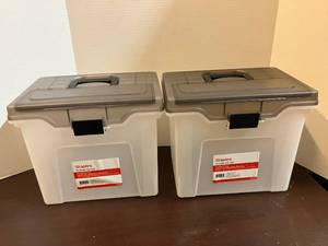lot 38 image: Portable File Totes