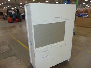 lot 91 image: Garage Storage Cabinet with Hanging Storage - 48 x 20 x 70