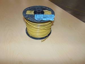 lot 18 image: Encore Wire THHN, (1) Conductors 12 AWG Conductor Stranded Copper Conductor, 500 ft L, Yellow Encore Wire THHN, (1) Conductors 12 AWG Conductor Stranded Copper Conductor, 500 ft L, Yellow