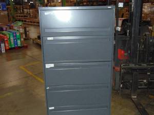 lot 30 image: Hon Storage File Cabinet Metal 5 Drawer 36x72 inches