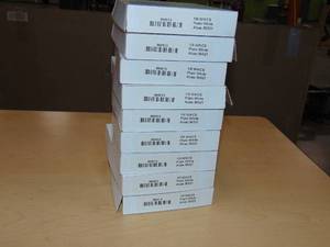 lot 34 image: 9 Boxes CONTROLTEK $ Currency Straps White 1000 Per Pack (560013)