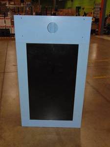 lot 62 image: Zagg Tech Cabinet Advertising Steel Case LED Screen Did not power on 51x29x3
