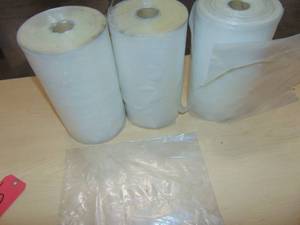 lot 85 image: 3 Rolls Plastic Roll Bags 12x10 1000s of Bags