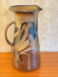 lot 32 image: Artisan Crafted Pottery Pitcher