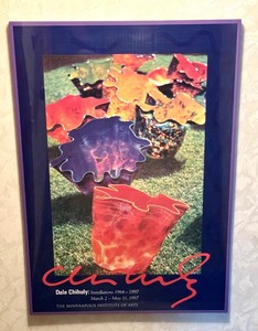 lot 52 image: Dale Chihuly 1997 Exhibitions Poster, Minneapolis Institute of Arts