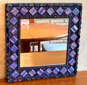 lot 73R image: Rebecca Carroll Artisan Mosaic Mirror 12 x 12.5 Inch