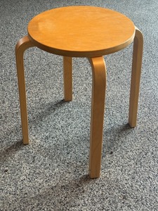 lot 97 image: 17.5 Inch Bentwood Stacking Stool by Seating Essentials