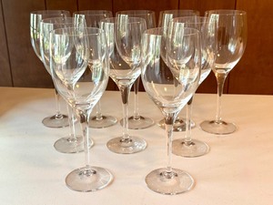lot 111R image: Set of 13 Orrefors 8 Inch Illusion Water Goblets