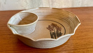 lot 80RR image: Artisan Crafted Appetizer Pottery Server