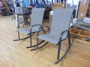lot 40 image: 2 OutdoorPatio Rocking Chairs