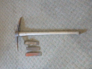 lot 78 image: Pick Axe and Splitting Wedges